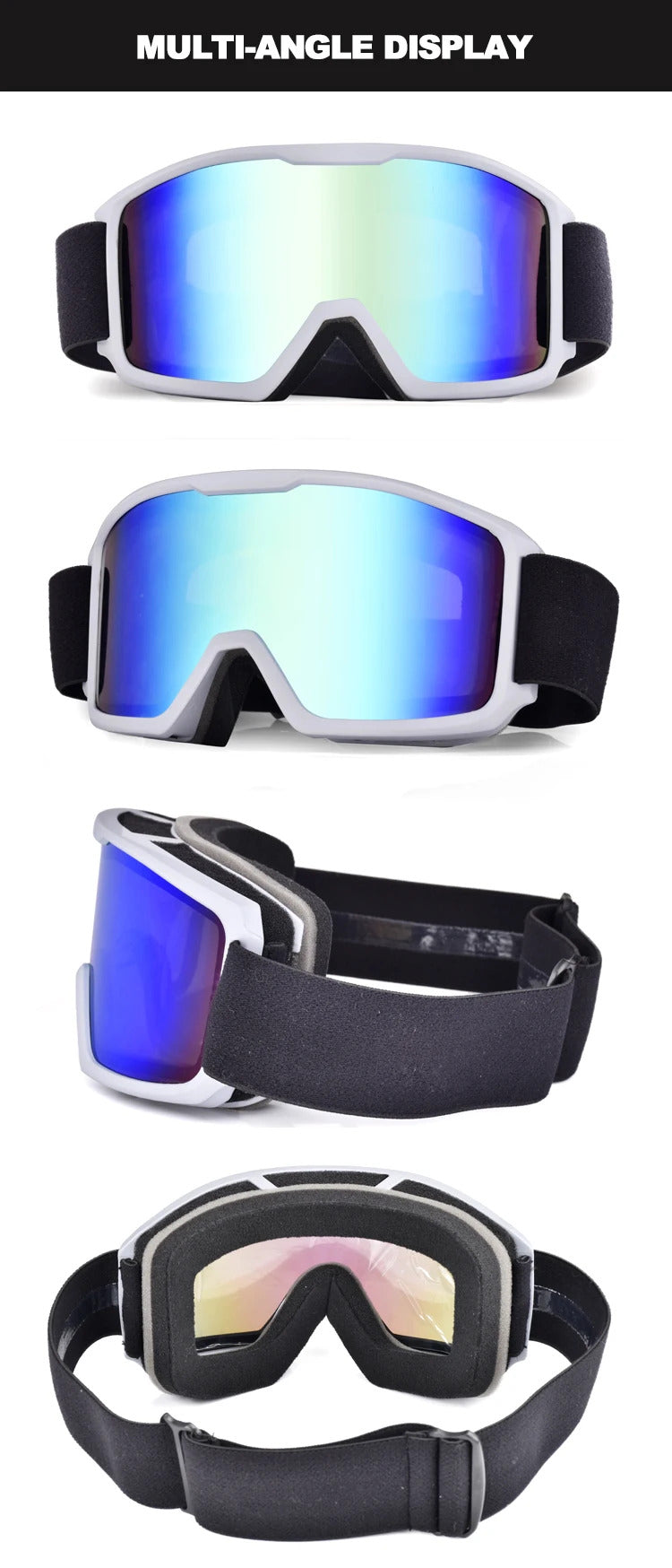 WORLUX ski goggles with anti-fog UV400 lens for snowboarding - image 16