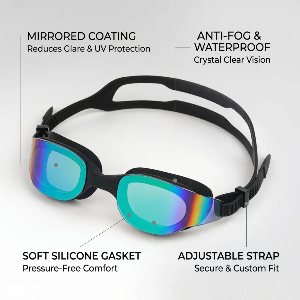WORLUX anti-fog swim goggles for pool training - image 19