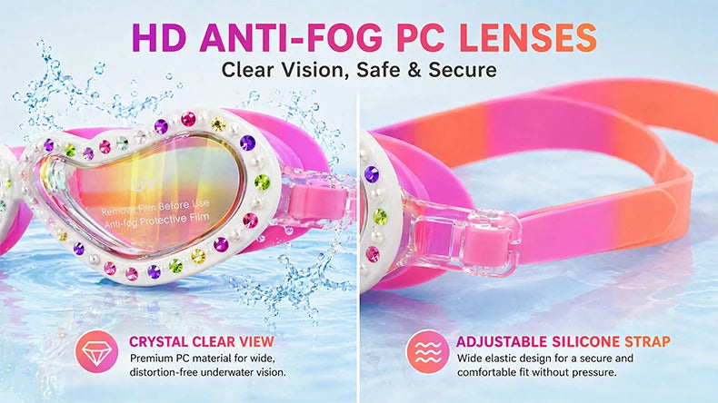 WORLUX kids anti-fog swim goggles for pool training - image 11