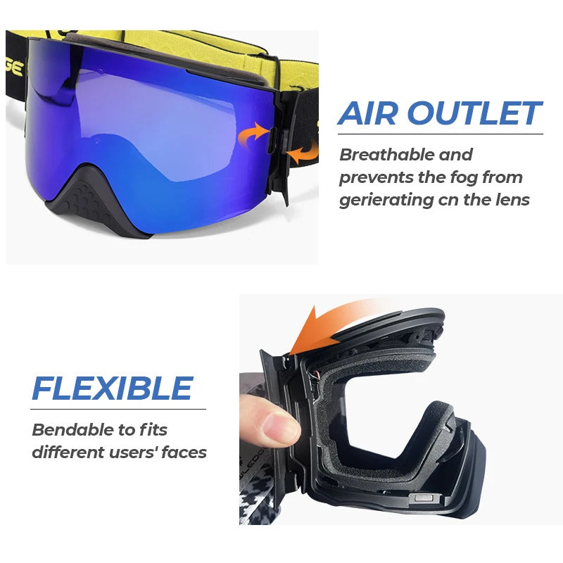 WORLUX ski goggles with magnetic lens for snowboarding - image 14