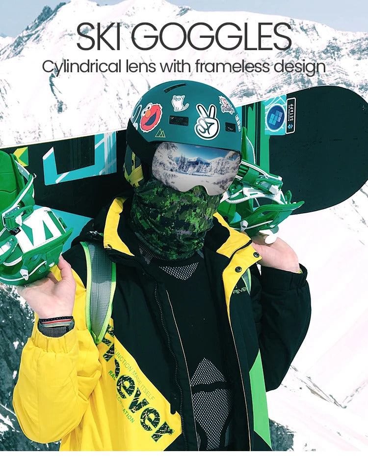 WORLUX UV400 ski goggles with anti-fog UV400 lens for snowboarding - image 28