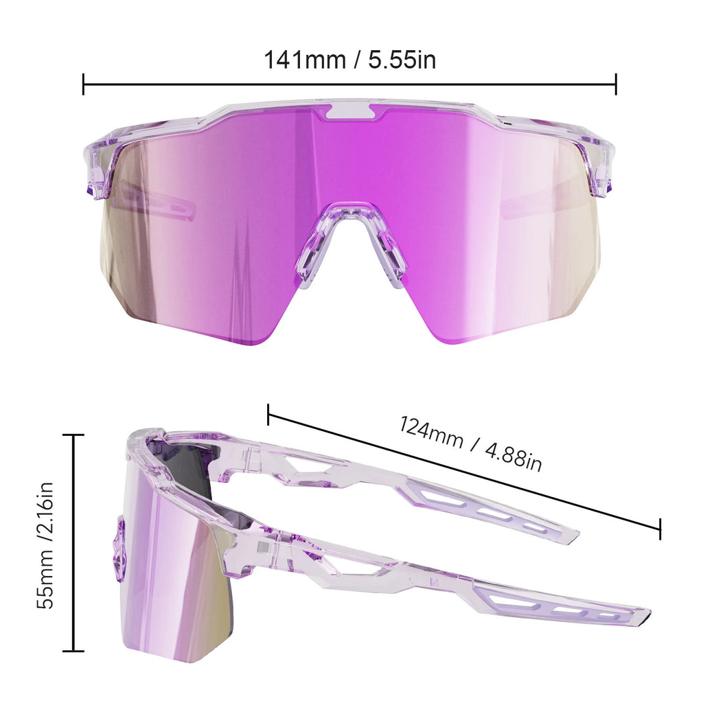 WORLUX JDS2149Y131-C5 sports sunglasses with polarized mirrored lens for cycling and running - image 15