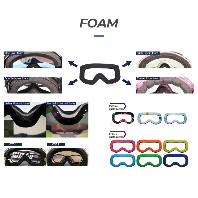 WORLUX ski goggles with magnetic lens, OTG fit for snowboarding - image 12
