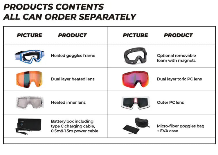 WORLUX ski goggles with magnetic lens, OTG fit for snowboarding - image 27