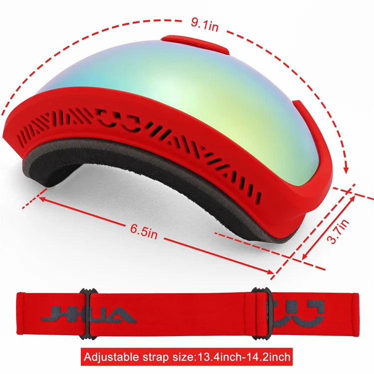 WORLUX ski goggles with anti-fog UV400 lens for snowboarding - image 24