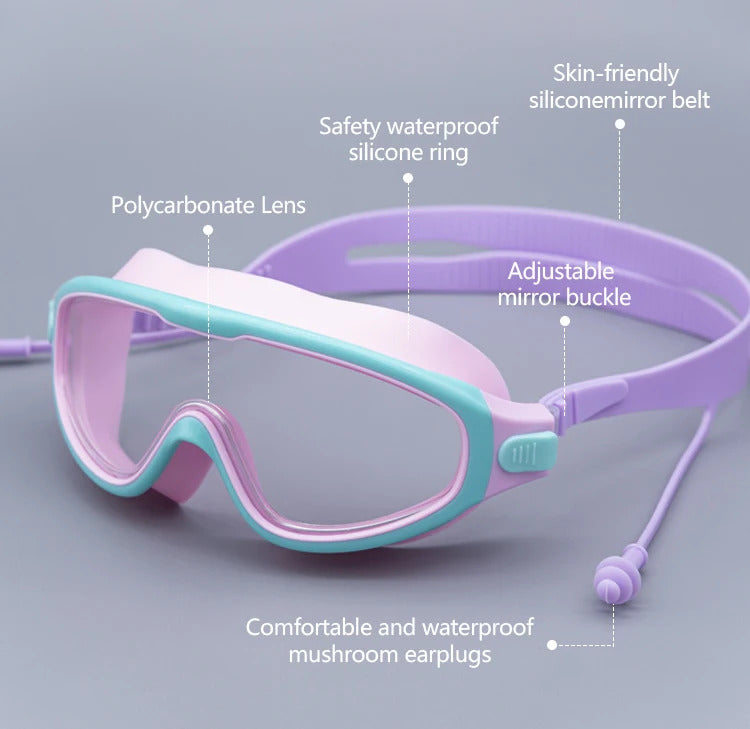 WORLUX kids anti-fog swim goggles for pool training - image 2