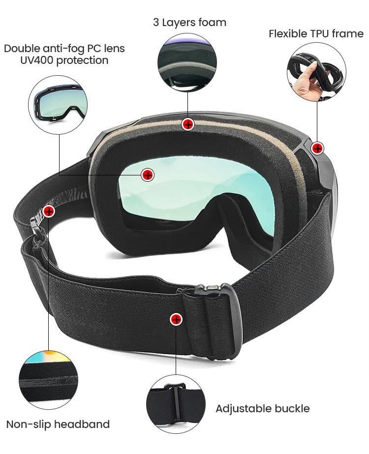 WORLUX ski goggles with magnetic lens for snowboarding - image 19