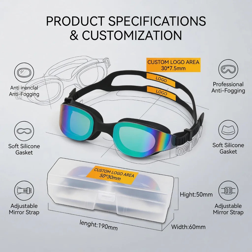 WORLUX anti-fog swim goggles for pool training - image 18