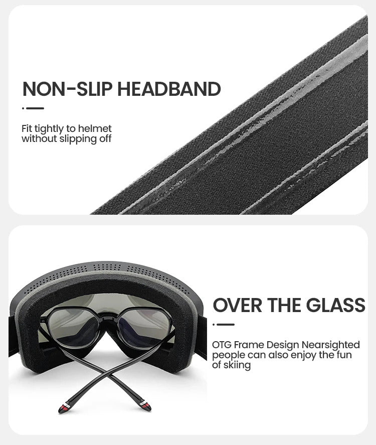 WORLUX UV400 ski goggles with anti-fog UV400 lens for snowboarding - image 25