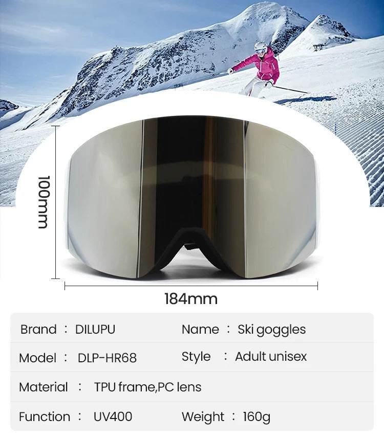 WORLUX ski goggles with magnetic lens for snowboarding - image 15