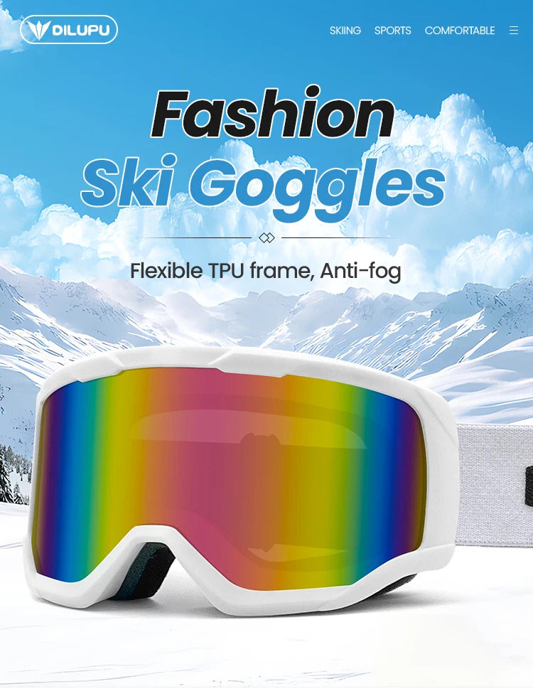 WORLUX UV400 ski goggles with anti-fog UV400 lens for snowboarding - image 16