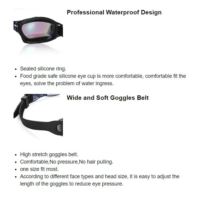 WORLUX anti-fog swim goggles for pool training - image 12