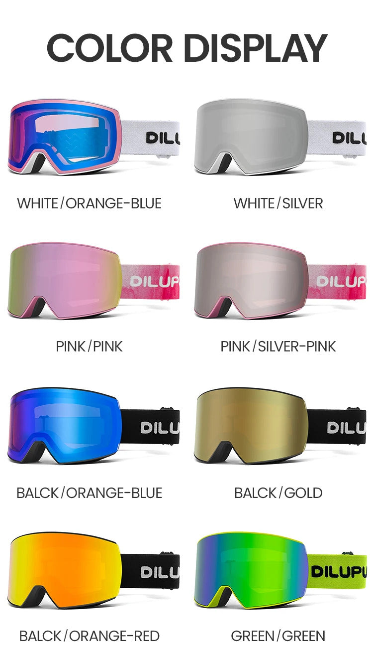 WORLUX OTG ski goggles with OTG fit, youth fit for snowboarding - image 26