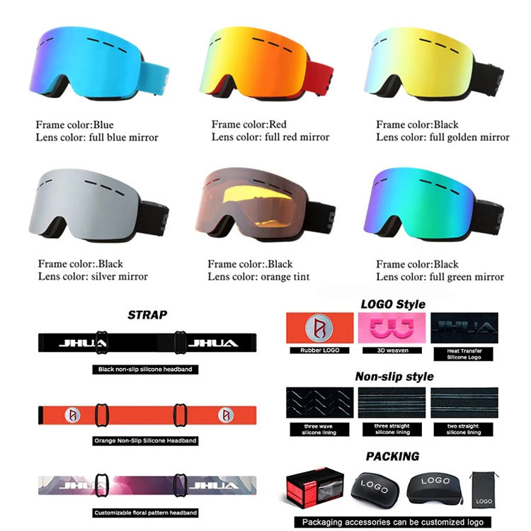 WORLUX ski goggles with anti-fog UV400 lens for snowboarding - image 4