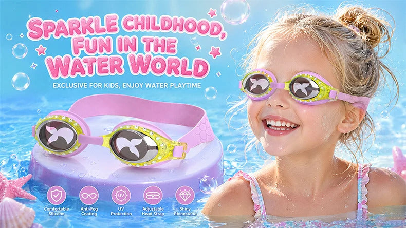 WORLUX kids anti-fog swim goggles for pool training - image 8