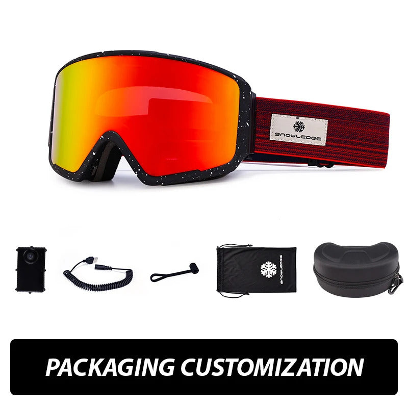 WORLUX ski goggles with magnetic lens, OTG fit for snowboarding - image 23