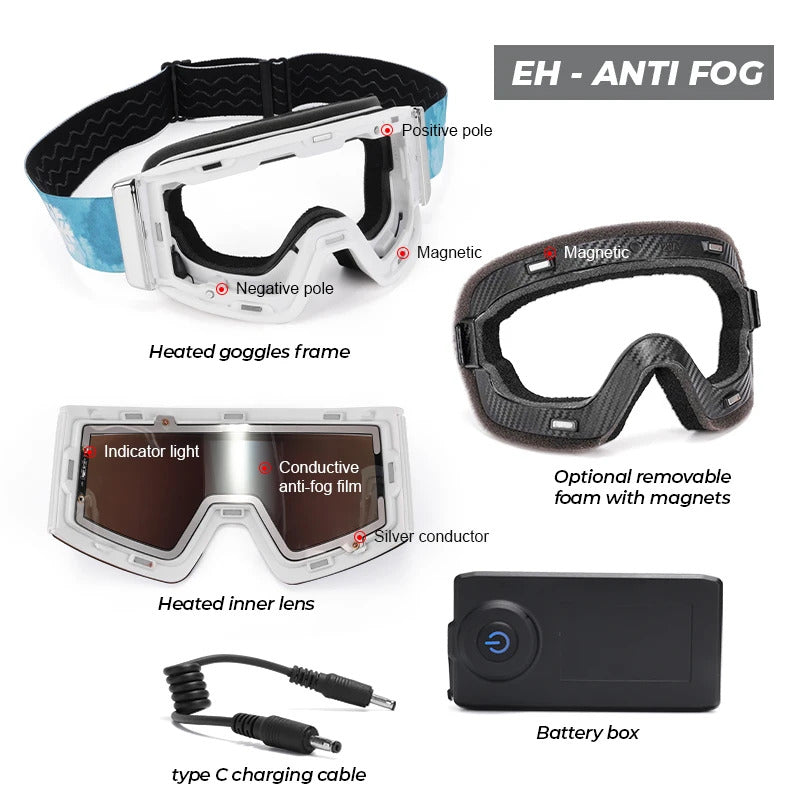 WORLUX ski goggles with magnetic lens for snowboarding - image 2