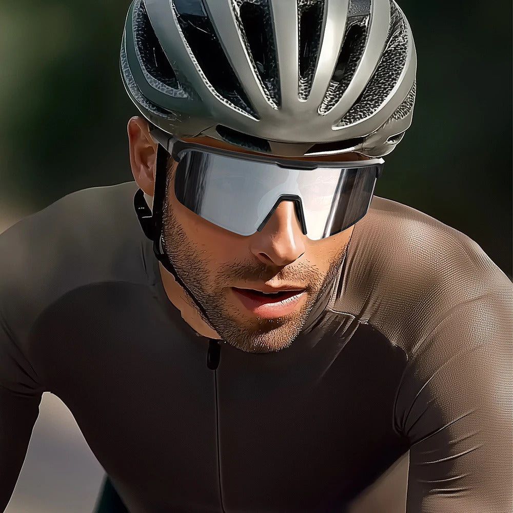 WORLUX KN15-22-C2 sports sunglasses with polarized mirrored lens for cycling and running - image 5