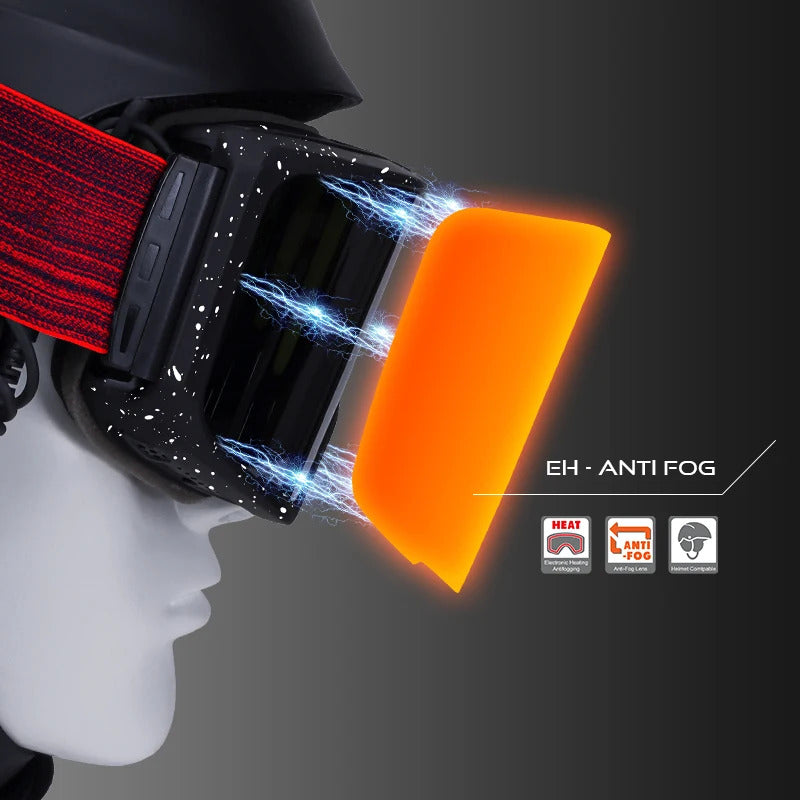 WORLUX ski goggles with magnetic lens, OTG fit for snowboarding - image 8