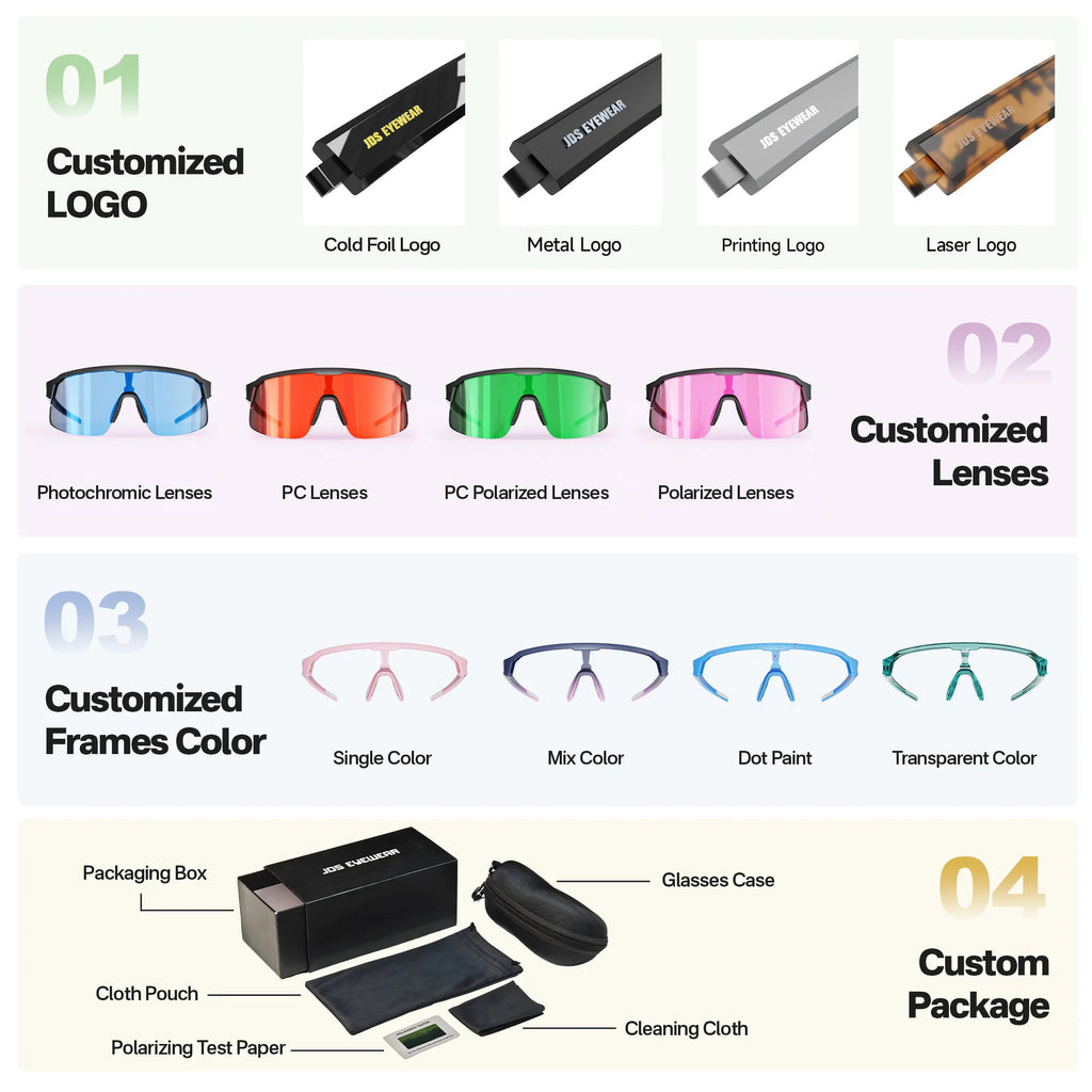 WORLUX KM-Y362F-C3 sports sunglasses with polarized mirrored lens for cycling and hiking - image 6