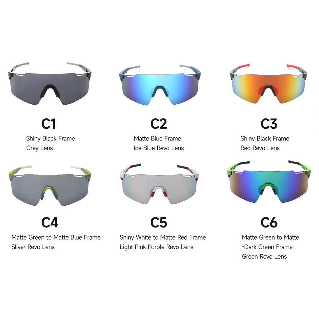WORLUX KC03-06-C2 sports sunglasses with polarized mirrored lens for cycling and running - image 6