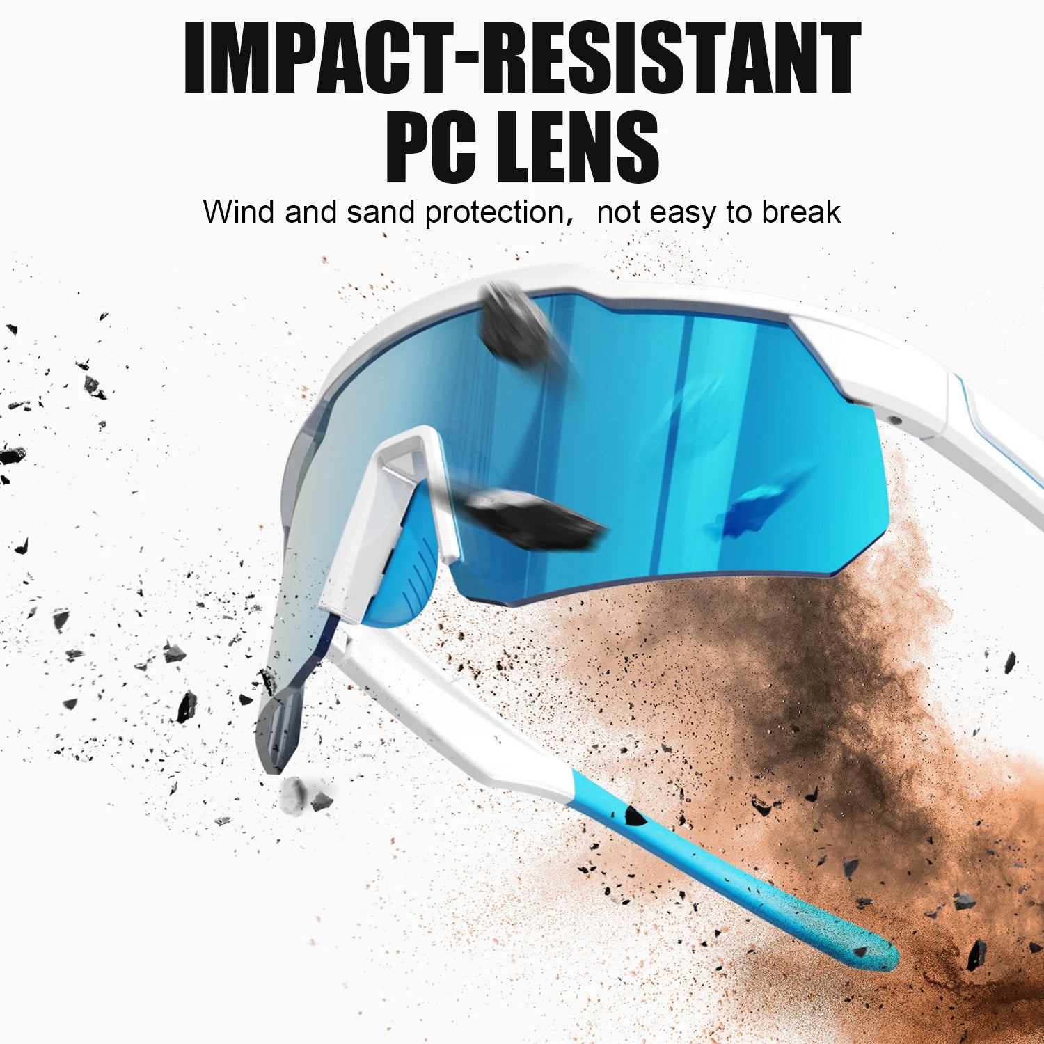 WORLUX KC04-11-C5 sports sunglasses with polarized mirrored lens for cycling and running - image 3