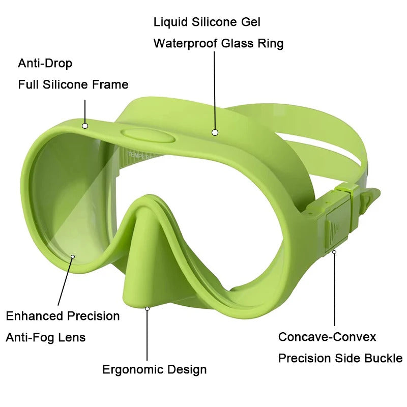 WORLUX tempered glass diving mask for snorkeling and freediving - image 26