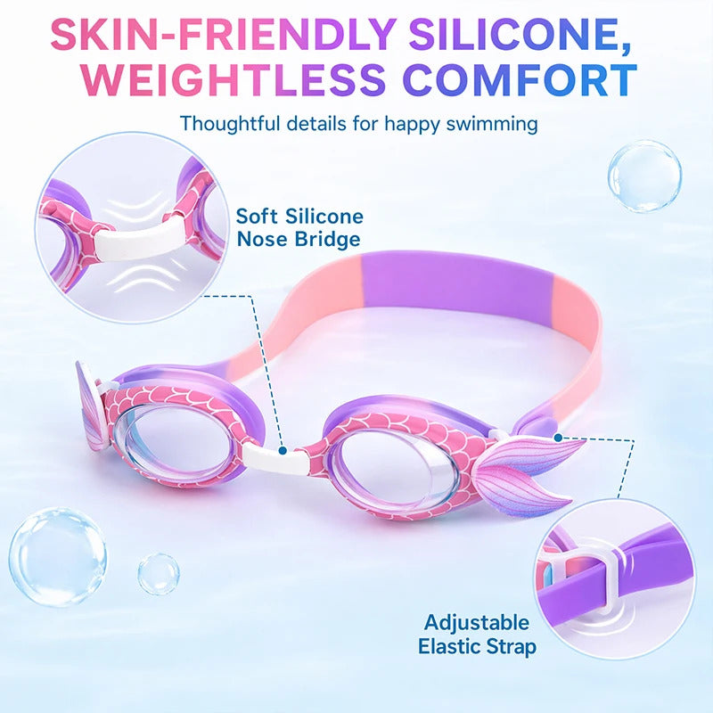 WORLUX kids anti-fog swim goggles for pool training - image 4