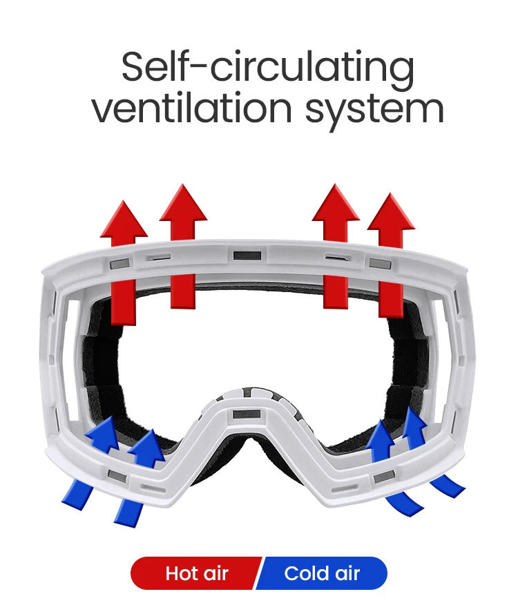 WORLUX ski goggles with magnetic lens, OTG fit for snowboarding - image 24