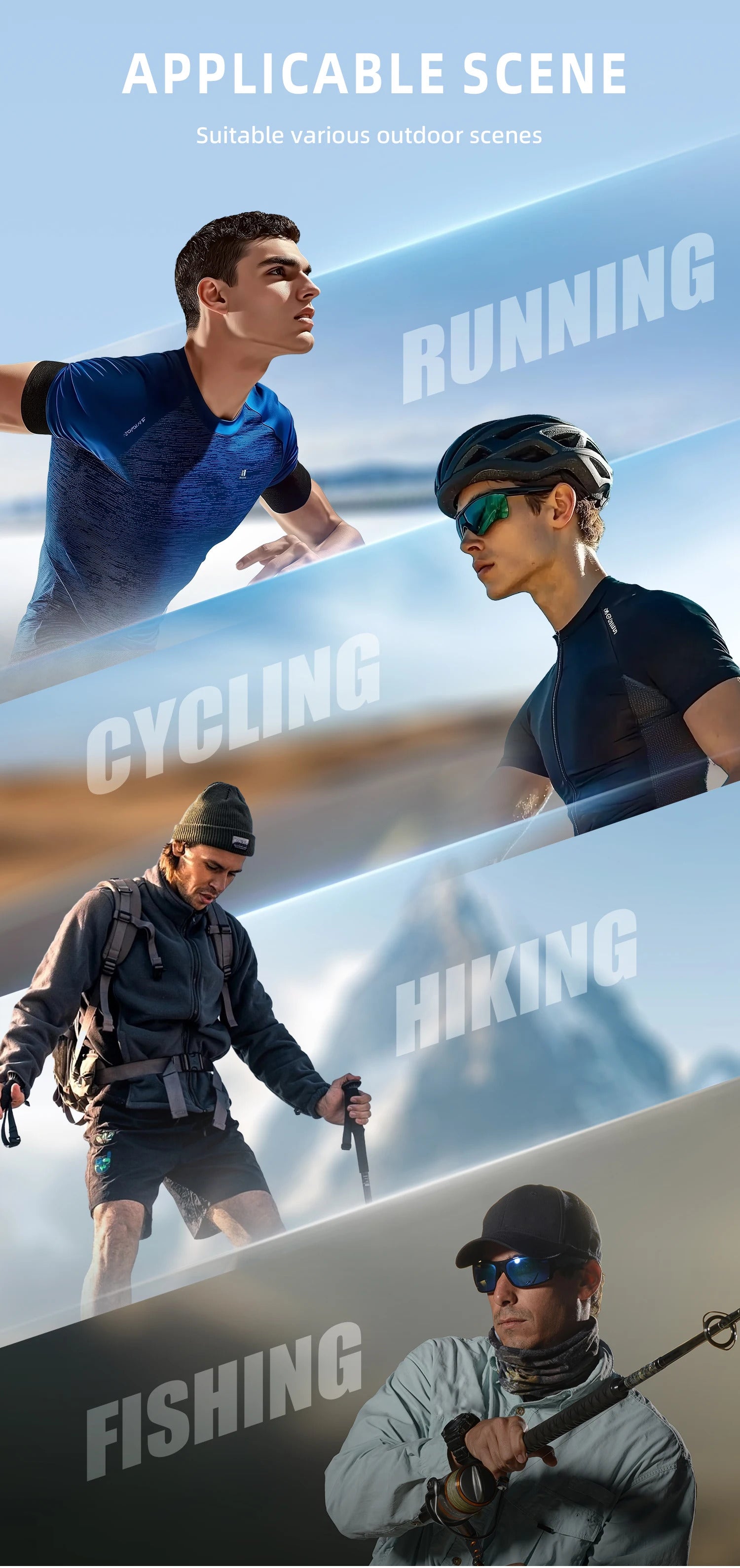 WORLUX KN15-22-C2 sports sunglasses with polarized mirrored lens for cycling and running - image 17