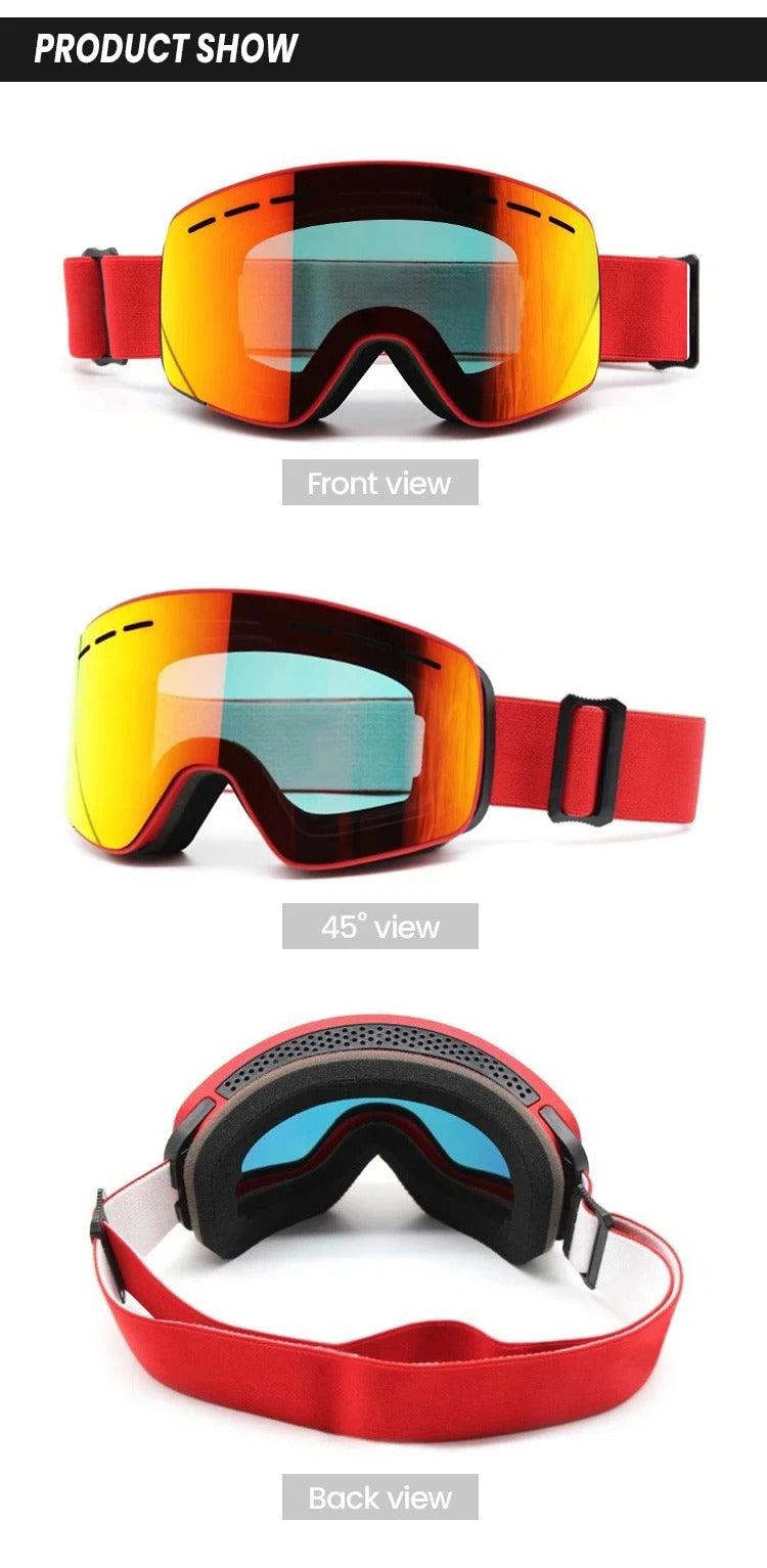 WORLUX UV400 ski goggles with anti-fog UV400 lens for snowboarding - image 15