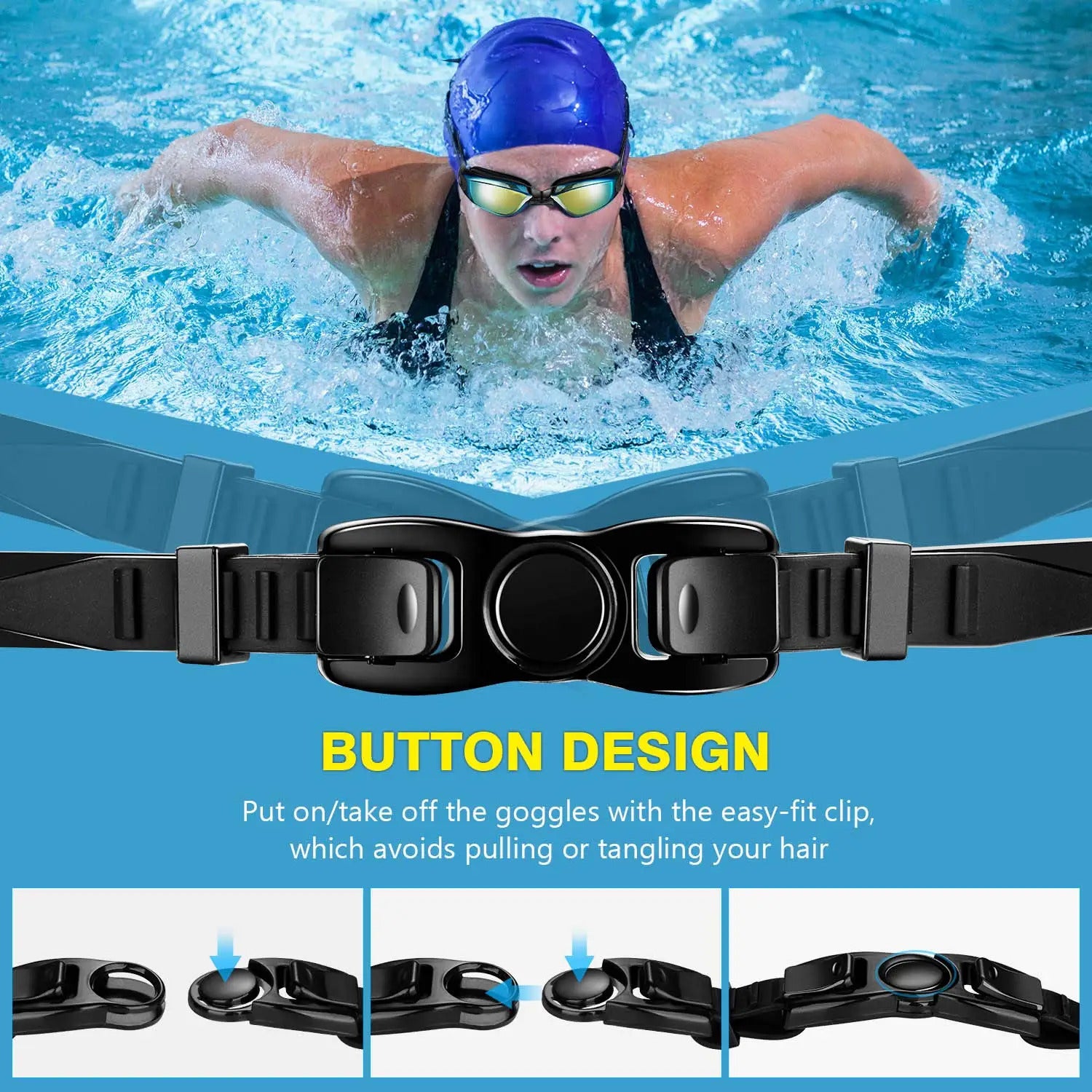 WORLUX anti-fog swim goggles for pool training - image 11
