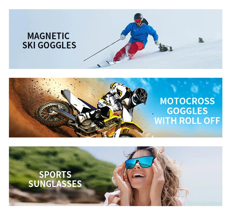 WORLUX ski goggles with magnetic lens, OTG fit for snowboarding - image 15