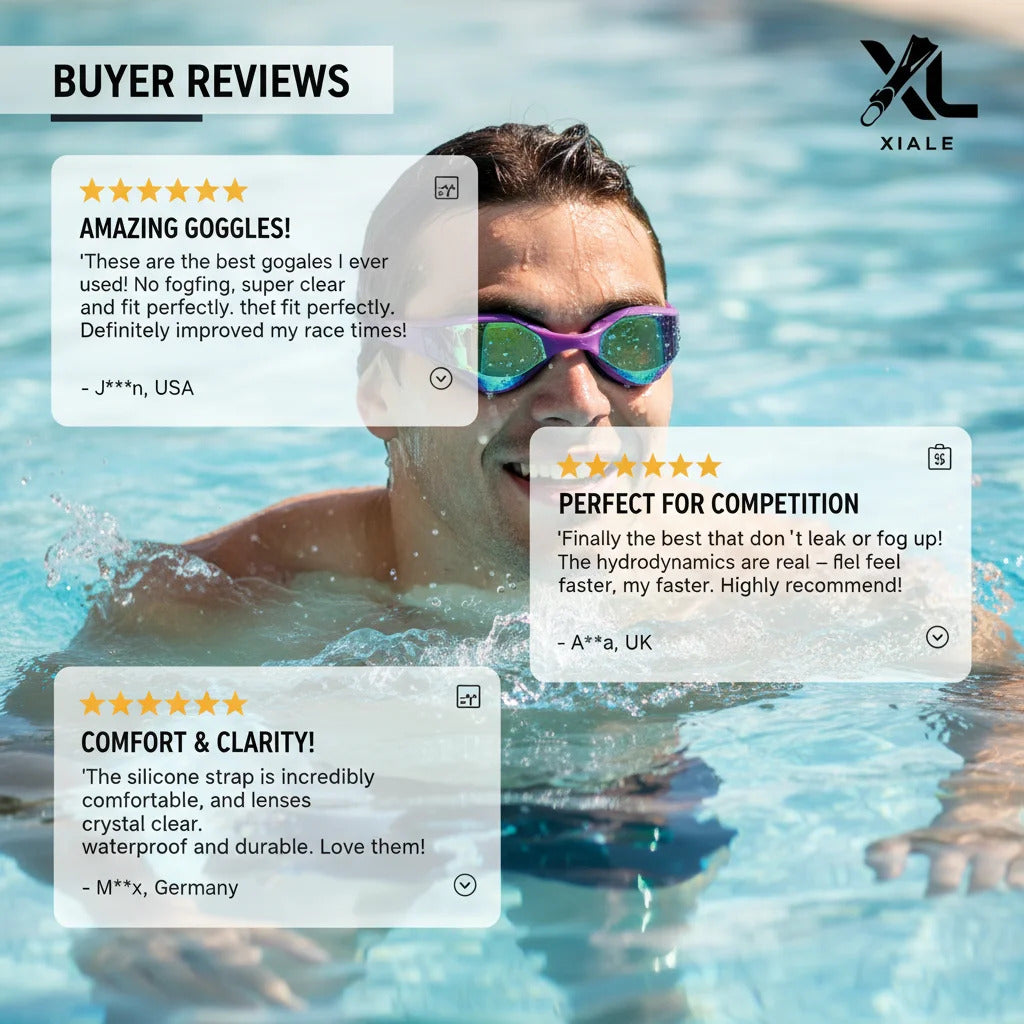 WORLUX anti-fog swim goggles for pool training - image 4