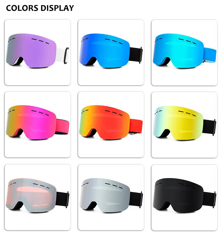 WORLUX ski goggles with anti-fog UV400 lens for snowboarding - image 16