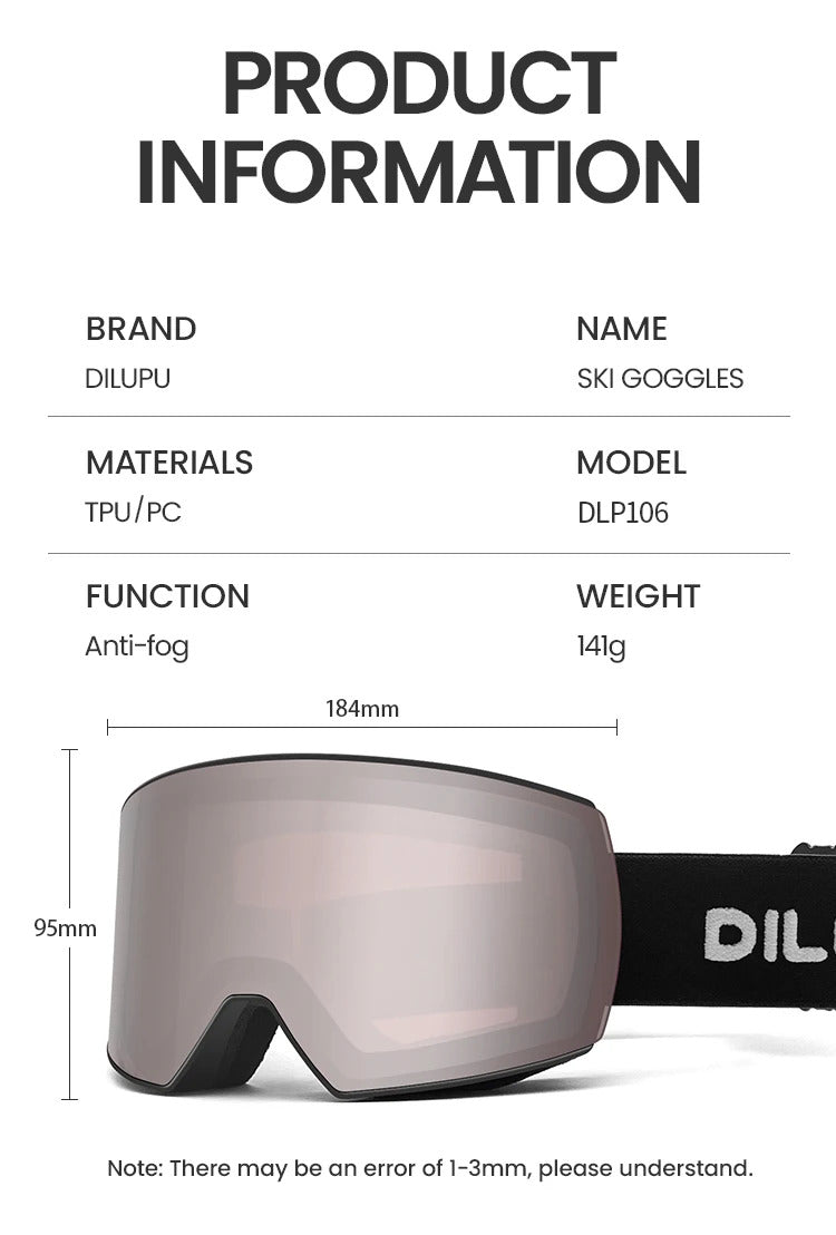 WORLUX OTG ski goggles with OTG fit, youth fit for snowboarding - image 17