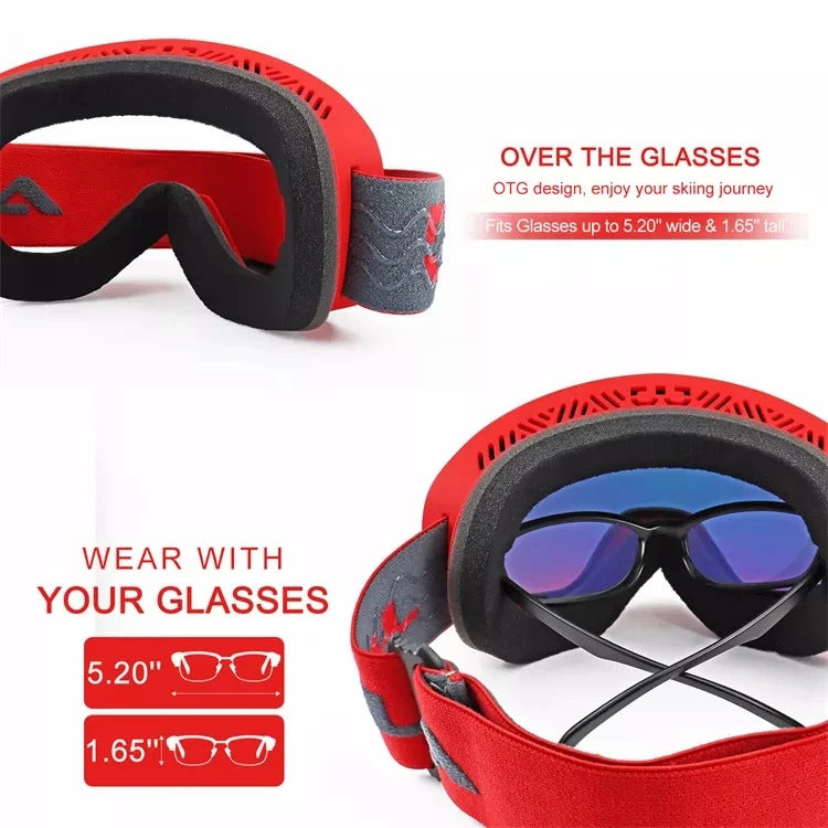 WORLUX ski goggles with anti-fog UV400 lens for snowboarding - image 5