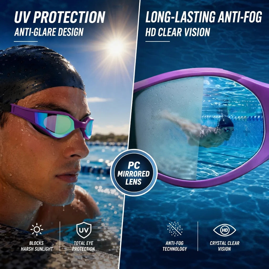 WORLUX anti-fog swim goggles for pool training - image 9