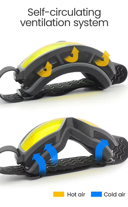 WORLUX UV400 ski goggles with anti-fog UV400 lens for snowboarding - image 6
