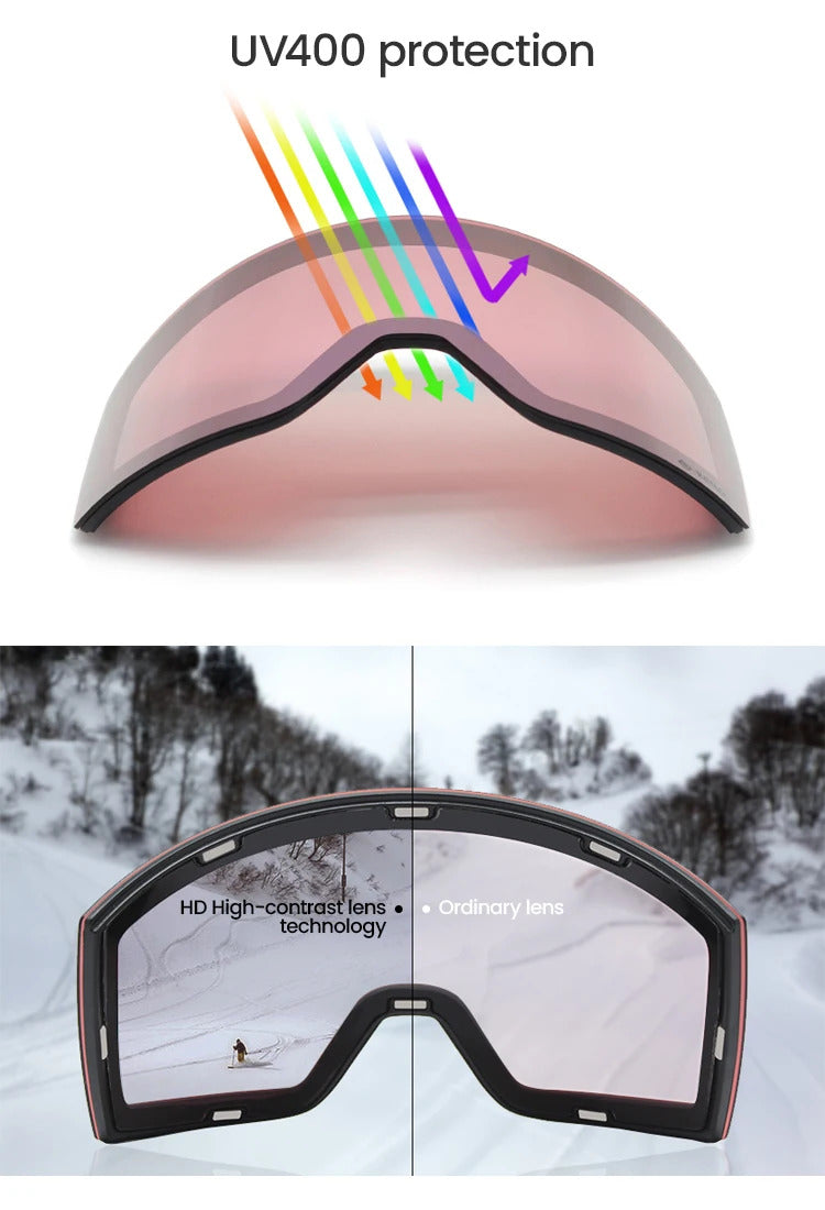 WORLUX ski goggles with magnetic lens for snowboarding - image 25
