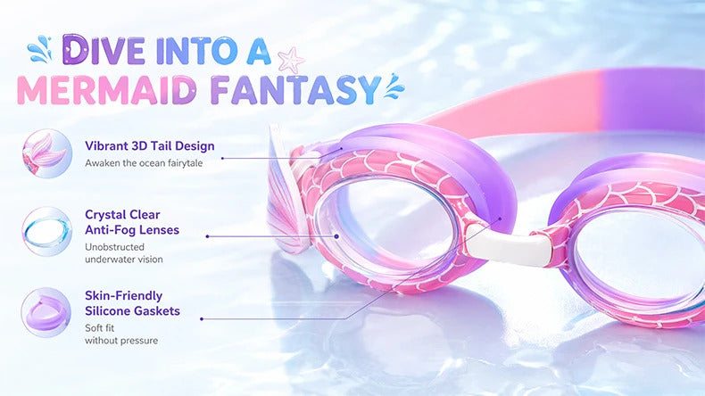 WORLUX kids anti-fog swim goggles for pool training - image 9
