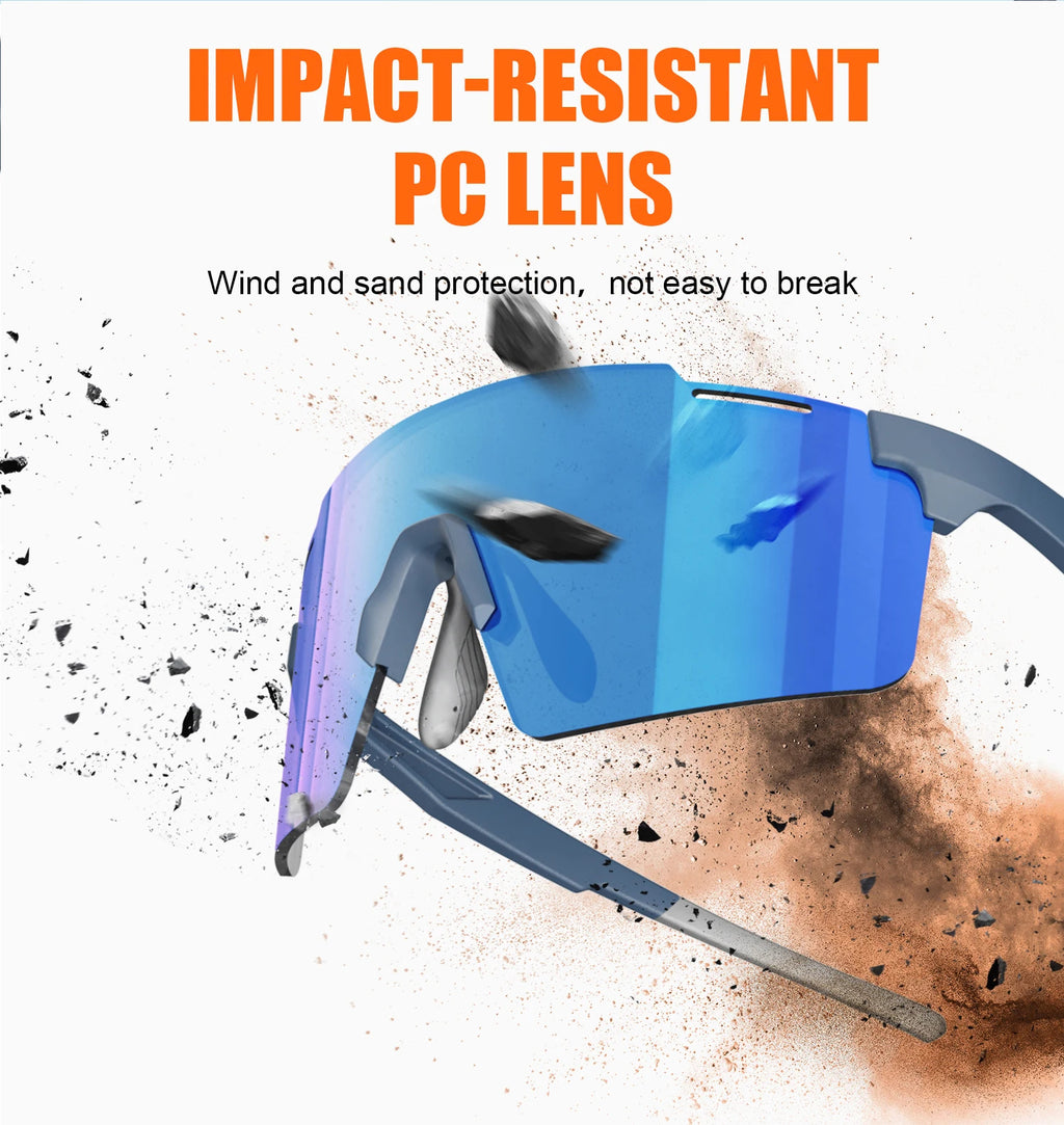 WORLUX KC03-06-C2 sports sunglasses with polarized mirrored lens for cycling and running - image 17
