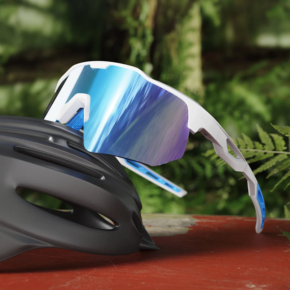 WORLUX JDS2149Y131-C5 sports sunglasses with polarized mirrored lens for cycling and running - image 4