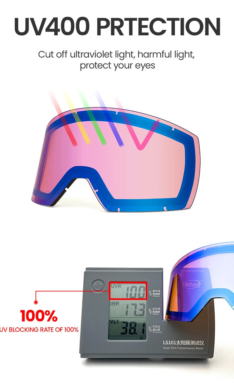 WORLUX OTG ski goggles with OTG fit, youth fit for snowboarding - image 25