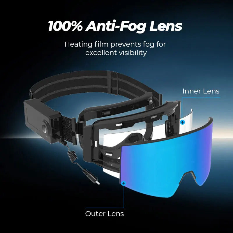 WORLUX ski goggles with frameless design for snowboarding - image 2