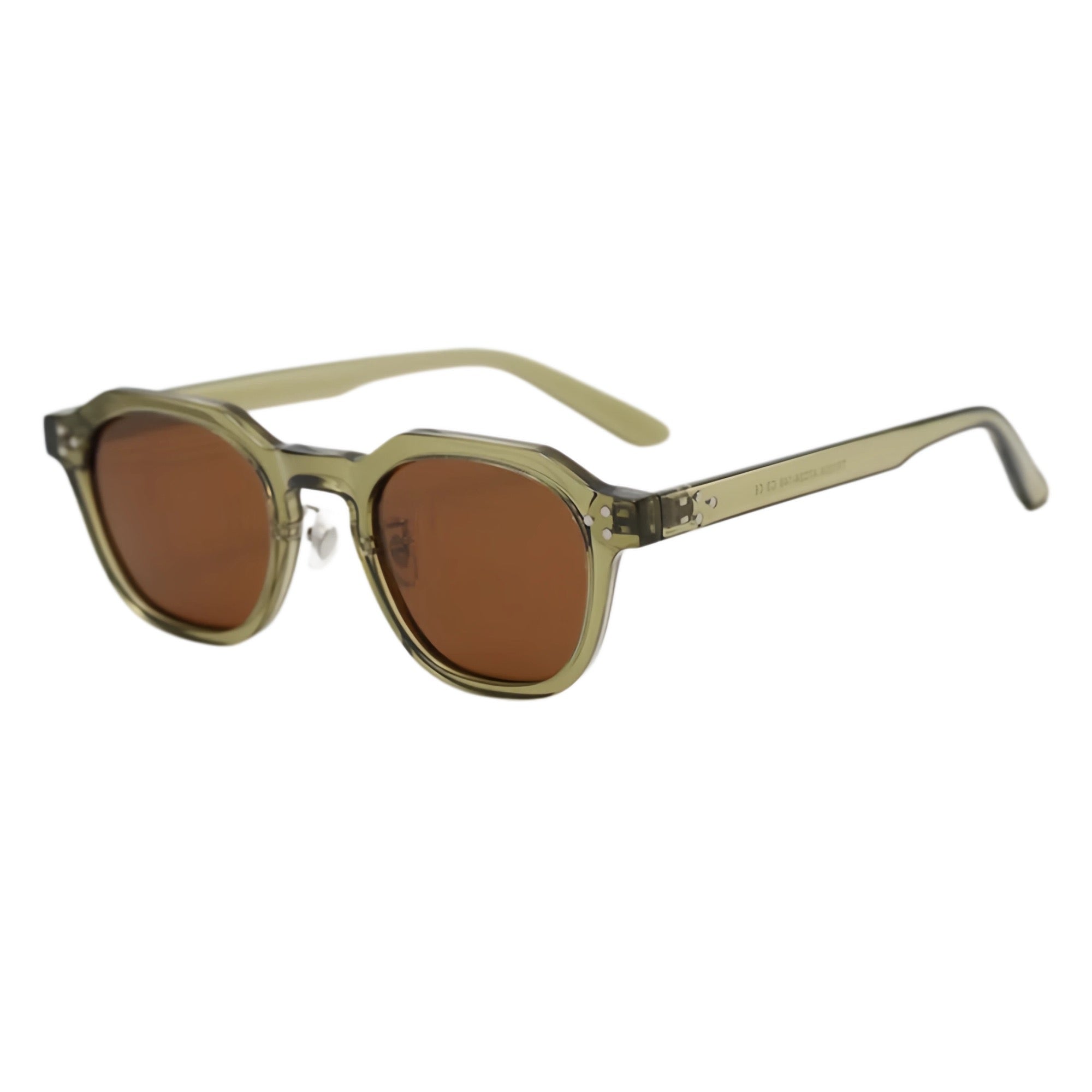 1004 variant image 03 worlux sports 1004 c3 olive green frame with brown lenses
