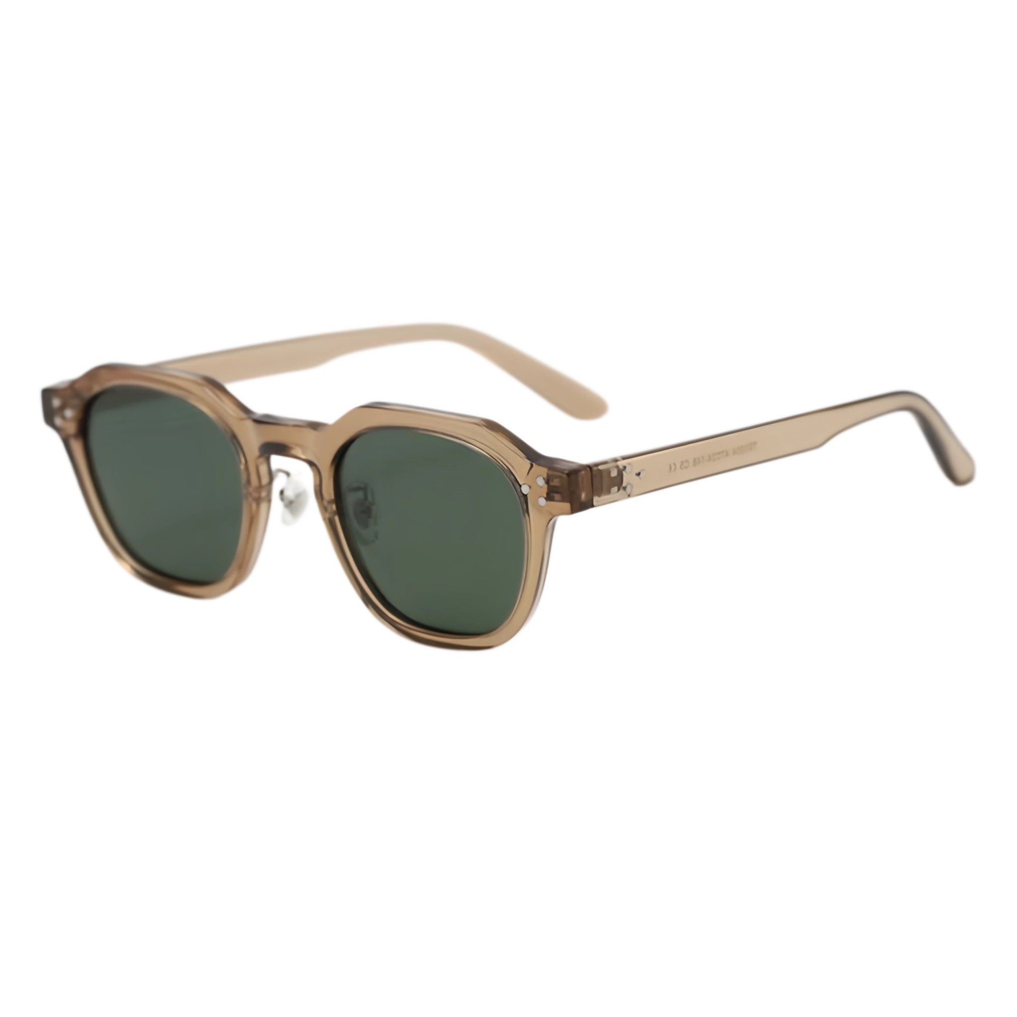 1004 variant image 05 worlux sports 1004 c5 light brown frame with green lenses