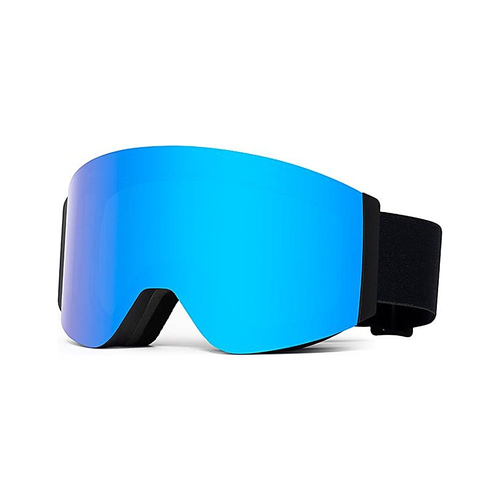WORLUX HX049 flip-up magnetic ski goggles, blue mirror lens