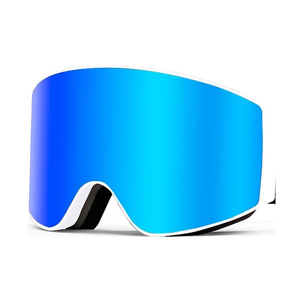 WORLUX HX055 magnetic quick-change ski goggles, blue mirror lens