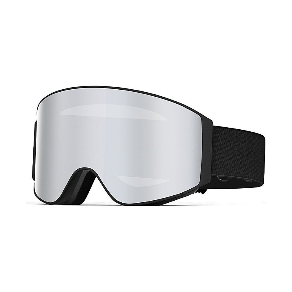 WORLUX HX055 magnetic ski goggles, silver mirror lens